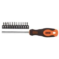 Cacciavite con Portainserto Magnetico Valex - Attacco da 1/4 di Pollice - 1463897 (Nero e Arancione)