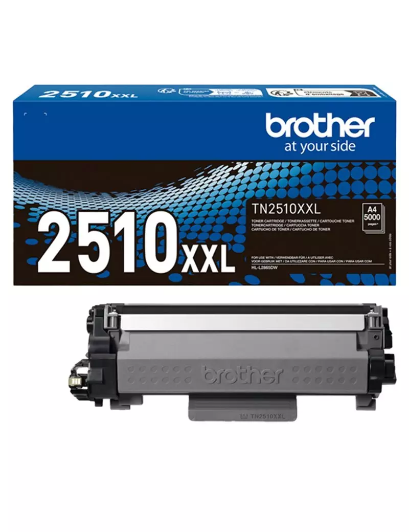 Toner Originale Brother TN-2510XXL (Nero 5000 Pagine) Toner Originale Brother TN-2510XXL (Nero 5000 Pagine)