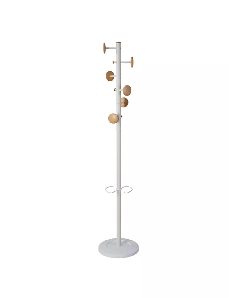 Appendiabiti da Terra con Portaombrelli Music Alba - 6+3 Posti - 175 cm - PMMUSIC BC (Bianco e Legno) Appendiabiti da Terra con Portaombrelli Music Alba - 6+3 Posti - 175 cm - PMMUSIC BC (Bianco e Legno)