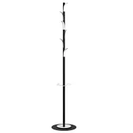 Appendiabiti da Terra con Portaombrelli Palm Springs Paperflow - 6 Supporti - 175 cm - K700020 (Nero e Bianco)