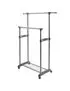 Stender Appendiabiti su Ruote Gastone Perfetto - 2 Barre - 0511A (Grigio)