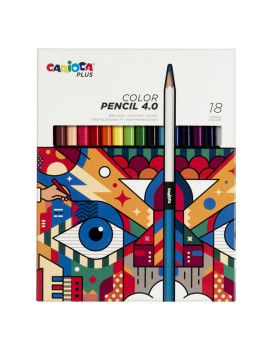 Matite Colorate Color Pencil 4.0 Carioca - 4 mm - 45202 (Assortiti Conf. 18)