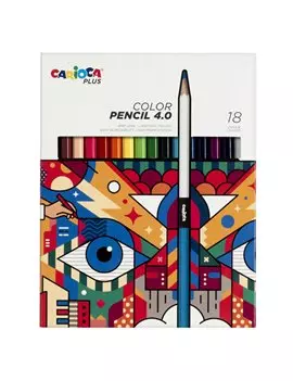 Matite Colorate Color Pencil 4.0 Carioca - 4 mm - 45202 (Assortiti Conf. 18)