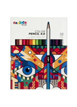 Matite Colorate Color Pencil 4.0 Carioca - 4 mm - 45202 (Assortiti Conf. 18)