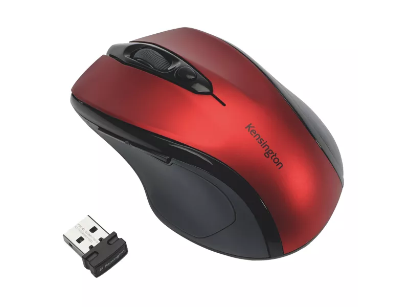 Mouse Ottico Pro Fit Kensington - Wireless - K72422WW (Rosso Rubino)