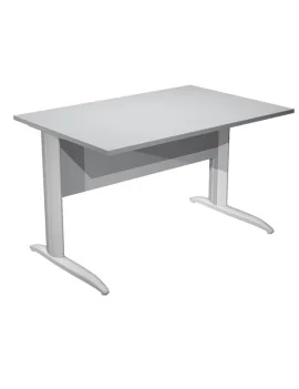 Scrivania Lineare Easy Metal Artexport - 140x80 cm - 002K2/9/AA (Grigio e Grigio Alluminio)