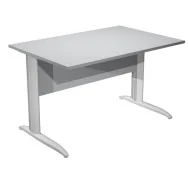 Scrivania Lineare Easy Metal Artexport - 140x80 cm - 002K2/9/AA (Grigio e Grigio Alluminio)