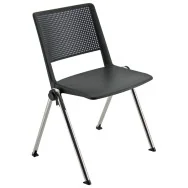 Sedia Meeting Revolution Unisit - senza Braccioli - PPL e Acciaio - RECP/NE (Nero Conf. 2)