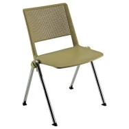 Sedia Meeting Revolution Unisit - senza Braccioli - PPL e Acciaio - RECP/BE (Sabbia Conf. 2)