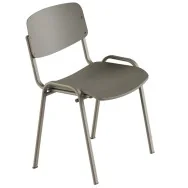 Sedia da Attesa Milk Unisit - senza Braccioli - Acciaio - MKPS/GR (Grigio Caldo Conf. 2)