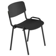 Sedia da Attesa Milk Unisit - senza Braccioli - Acciaio - MKPS/NE (Nero Conf. 2)