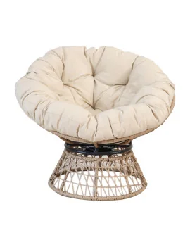 Poltrona in Polyrattan Naturale Bora Bora Garden Friend - 95x85x76 cm - S2251043 (Beige Naturale)