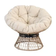 Poltrona in Polyrattan Naturale Bora Bora Garden Friend - 95x85x76 cm - S2251043 (Beige Naturale)
