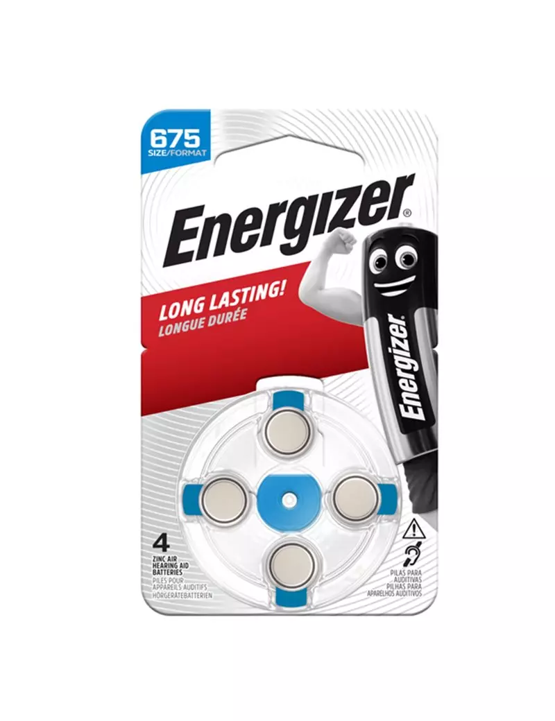 Pila per Apparecchi Acustici 675 Energizer - E300818800 (Conf. 4) Pila per Apparecchi Acustici 675 Energizer - E300818800 (Conf. 4)
