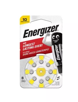 Pila per Apparecchi Acustici 10 Energizer - E301431700 (Conf. 8)