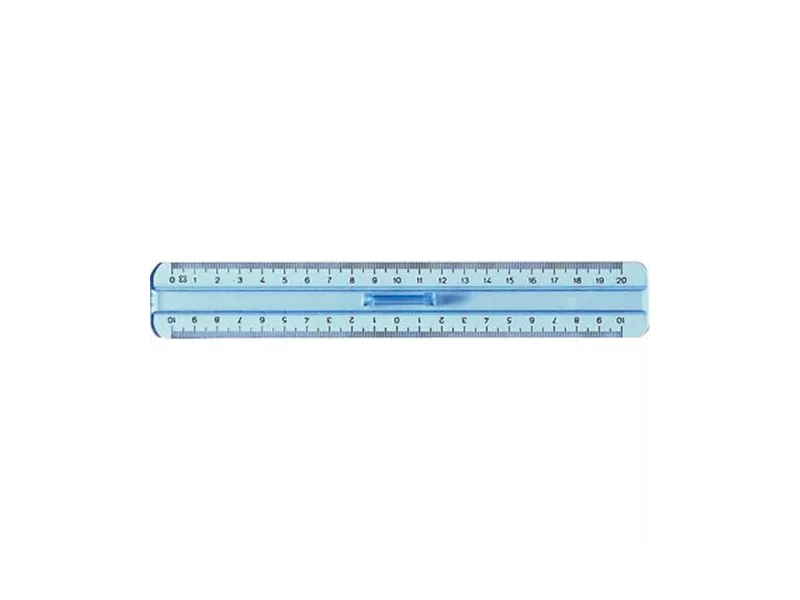 Doppiodecimetro Linea Uni Arda - 20 cm - 283SS (Fumè Trasparente) Doppiodecimetro Linea Uni Arda - 20 cm - 283SS (Fumè Trasparente)