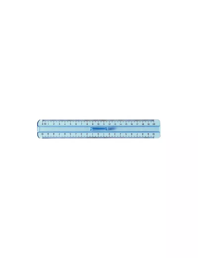 Doppiodecimetro Linea Uni Arda - 20 cm - 283SS (Fumè Trasparente) Doppiodecimetro Linea Uni Arda - 20 cm - 283SS (Fumè Trasparente)
