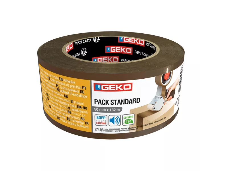 Nastro Adesivo Geko - 50 mm x 132 m - 18000/58 (Avana) Nastro Adesivo Geko - 50 mm x 132 m - 18000/58 (Avana)