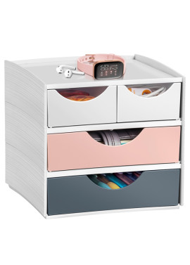 Mini Cassettiera MyCube 3-211 Mineral CEP - 18,6x18,5x17,5 cm - 2+2 Cassetti - 1032111681 (Multicolor)