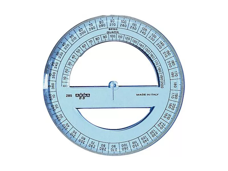 Goniometro Linea Uni Arda - 360° - 12 cm - 285SS (Fumè Trasparente)