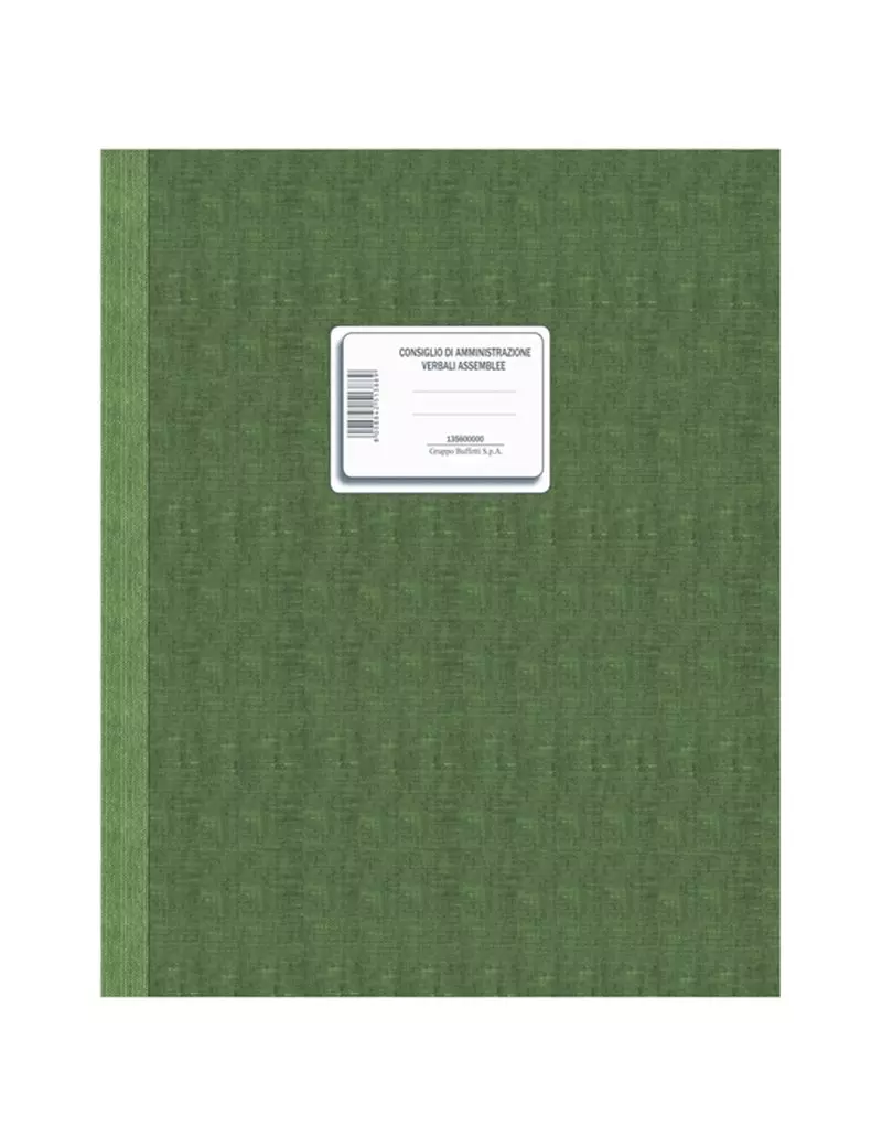 Registro Verbali Consiglio di Amministrazione Data Ufficio - 96 Pagine Numerate - 31x24,5 cm - DU135600000 Registro Verbali Consiglio di Amministrazione Data Ufficio - 96 Pagine Numerate - 31x24,5 cm - DU135600000