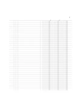 Registro Inventari a 3 Colonne Data Ufficio - 96 Pagine Numerate - 31x24,5 cm - DU135100000
