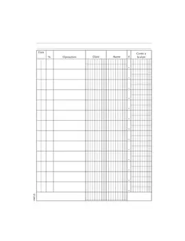 Registro Conto Corrente Banca Data Ufficio - 21x15,5 cm - 96 Pagine - DU134200000