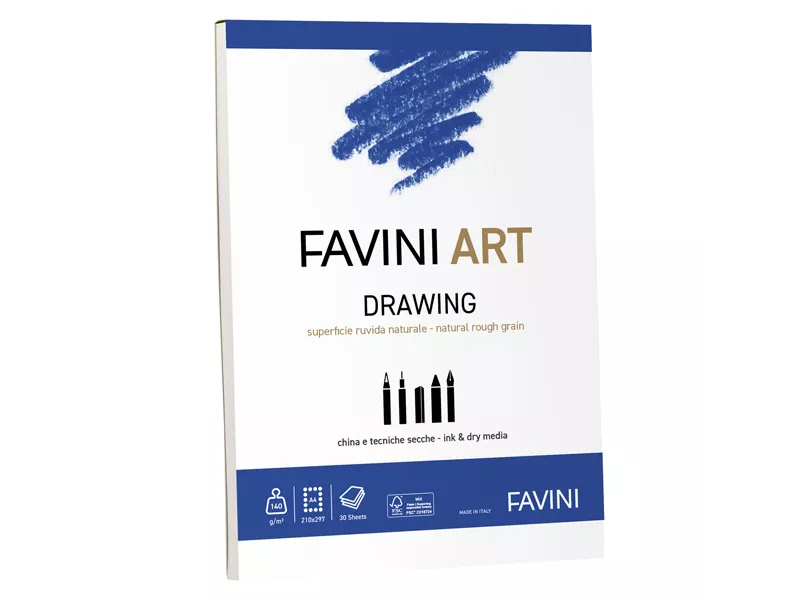 Album Collato Art Drawing Favini - A4 - 140 g - A420394 (Bianco)