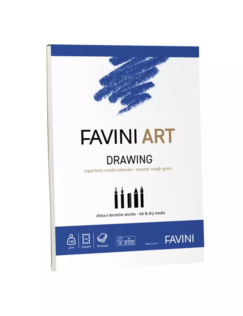 Album Collato Art Drawing Favini - A4 - 140 g - A420394 (Bianco) Album Collato Art Drawing Favini - A4 - 140 g - A420394 (Bianco)