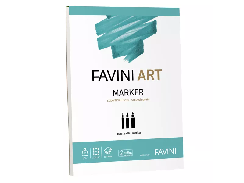 Album Collato Art Marker Favini - A4 - 70 g - A420594 (Bianco)
