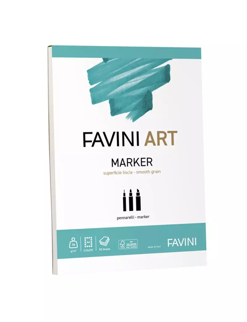 Album Collato Art Marker Favini - A4 - 70 g - A420594 (Bianco) Album Collato Art Marker Favini - A4 - 70 g - A420594 (Bianco)