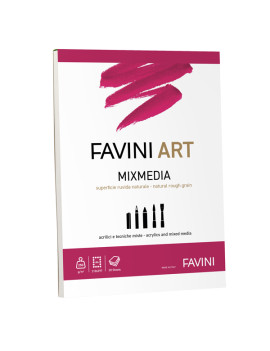 Album Collato Art Mixmedia Favini - A4 - 250 g - A420994 (Bianco)