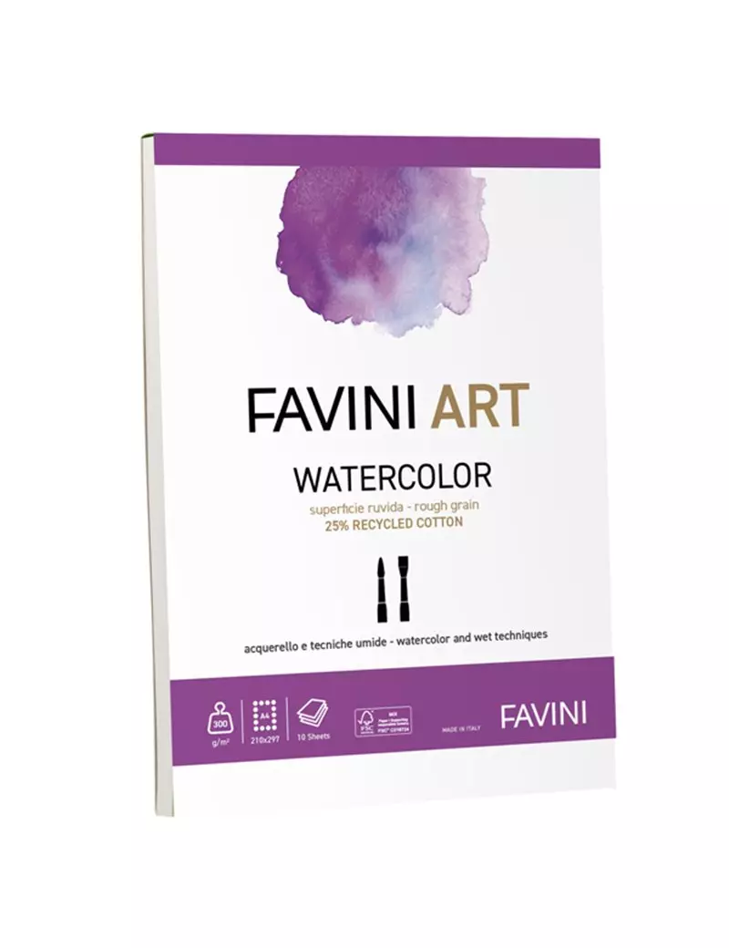 Album Collato Art Watercolor Favini - A5 - 300 g - A420385 (Bianco) Album Collato Art Watercolor Favini - A5 - 300 g - A420385 (Bianco)