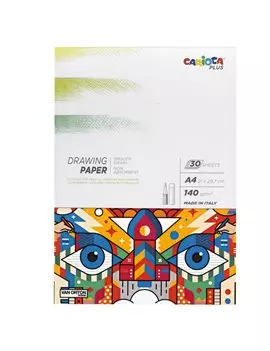 Album Disegno Matita Carioca - A4 - 140 g - 45221 (Bianco)