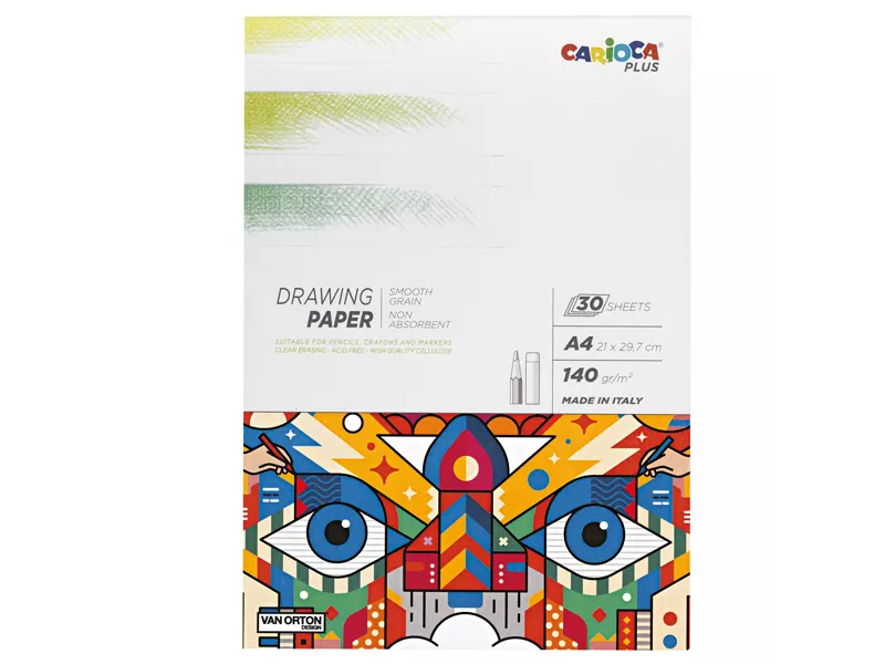 Album Disegno Matita Carioca - A4 - 140 g - 45221 (Bianco)