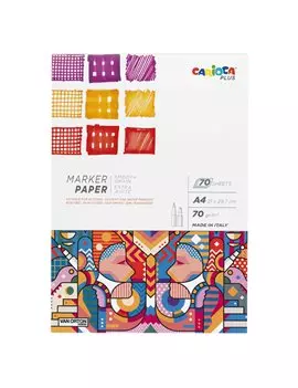 Album Disegno Pennarello Carioca - A4 - 70 g - 45220 (Bianco)