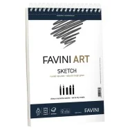 Album Spiralato Art Sketch Favini - 23x29,7 cm - 90 g - A290454 (Bianco)