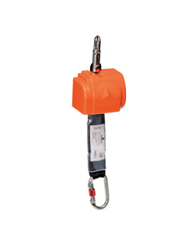 Sistema Anticaduta con Richiamo Automatico a Cinghia Delta Plus - Uso Verticale - AN102 (Rosso)