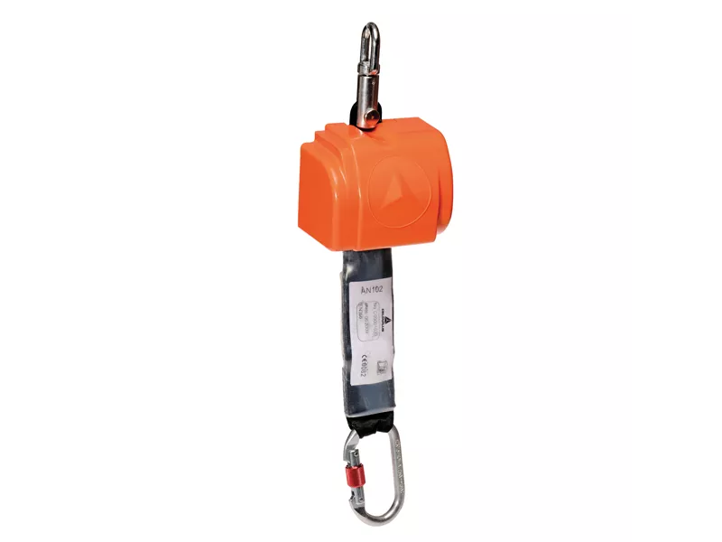 Sistema Anticaduta con Richiamo Automatico a Cinghia Delta Plus - Uso Verticale - AN102 (Rosso) Sistema Anticaduta con Richiamo Automatico a Cinghia Delta Plus - Uso Verticale - AN102 (Rosso)