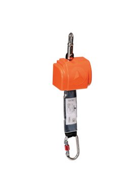 Sistema Anticaduta con Richiamo Automatico a Cinghia Delta Plus - Uso Verticale - AN102 (Rosso)