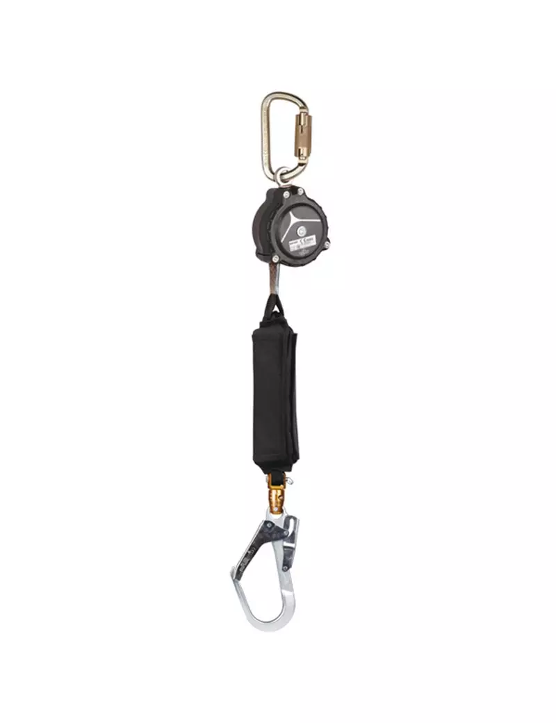 Sistema Anticaduta con Richiamo Automatico Delta Plus - Uso Orizzontale e Verticale - AN106 (Nero) Sistema Anticaduta con Richiamo Automatico Delta Plus - Uso Orizzontale e Verticale - AN106 (Nero)
