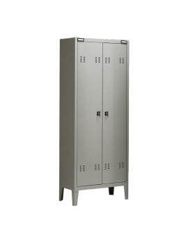 Armadio Spogliatoio in Metallo Tecnical 2 - 2 Posti - 70x35x180 cm - B2G (Grigio)