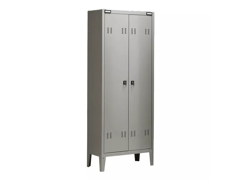 Armadio Spogliatoio in Metallo Tecnical 2 - 2 Posti - 70x35x180 cm - B2G (Grigio)