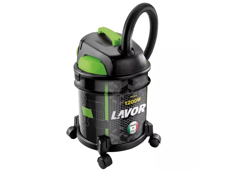 Bidone Aspirapolvere e Liquidi Rudy 1200S Lavor - 1200W - 40023-00014 (Nero e Verde)