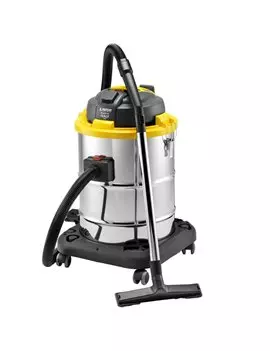 Bidone Aspirapolvere e Liquidi WTP 50XE Lavor - 1400W - 40028-00008 (Nero e Argento)