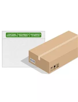 Busta Adesiva Portadocumenti Speedy Doc C5 Favorit - Contiene Documenti - 23x16,5 cm - 400089730 (Trasparente Conf. 1000)