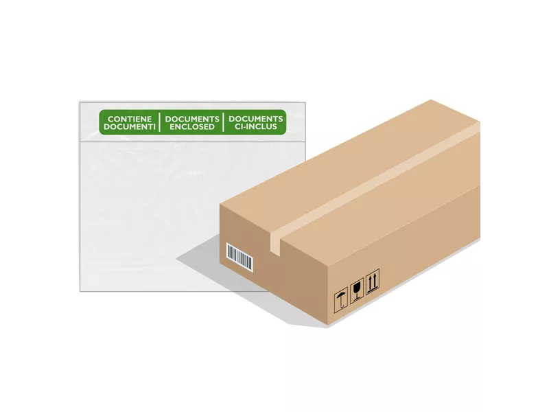 Busta Adesiva Portadocumenti Speedy Doc C5 Favorit - Contiene Documenti - 23x16,5 cm - 400089730 (Trasparente Conf. 1000)