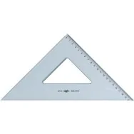 Squadra Linea Uni Arda - 45° - 30 cm - 28730SS (Fumè Trasparente)