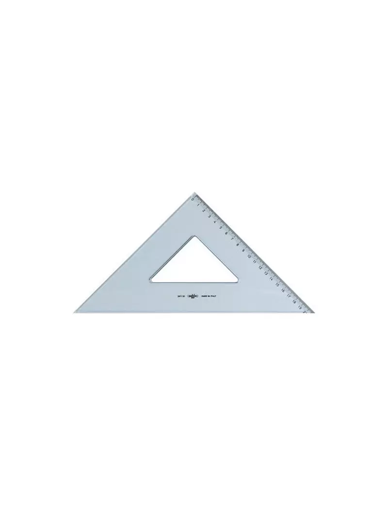 Squadra Linea Uni Arda - 45° - 30 cm - 28730SS (Fumè Trasparente) Squadra Linea Uni Arda - 45° - 30 cm - 28730SS (Fumè Trasparente)