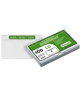 Busta Adesiva Portadocumenti Speedy Doc LD Favorit - Contiene Documenti - 23x11 cm - 100500102 (Trasparente Conf. 100)